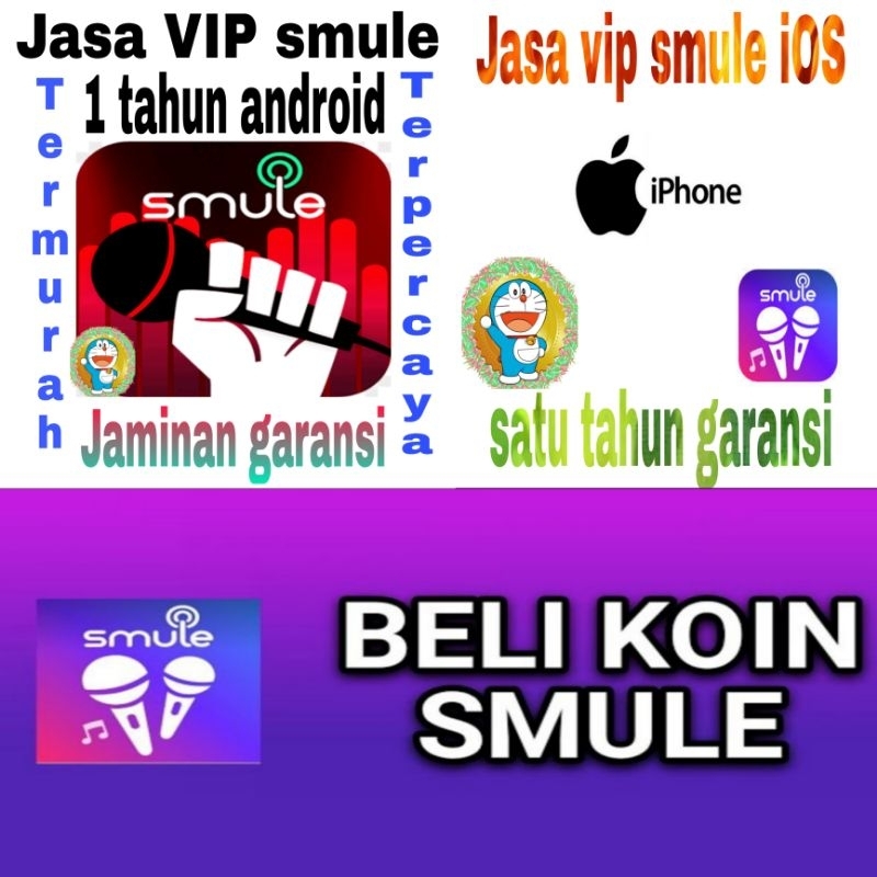Jual layanan smule layanan isi coin layanan vip foll Shopee
