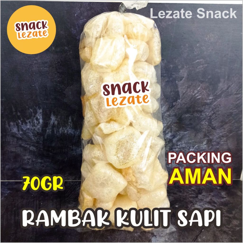 Jual Rambak Kulit Sapi Asli 70GR Matang Khas Solo Murah Renyah / Krupuk ...