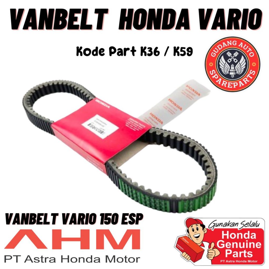 Jual ORIGINAL AHM Vanbelt Vario 150 Led Vanbelt Vario 150 New V belt
