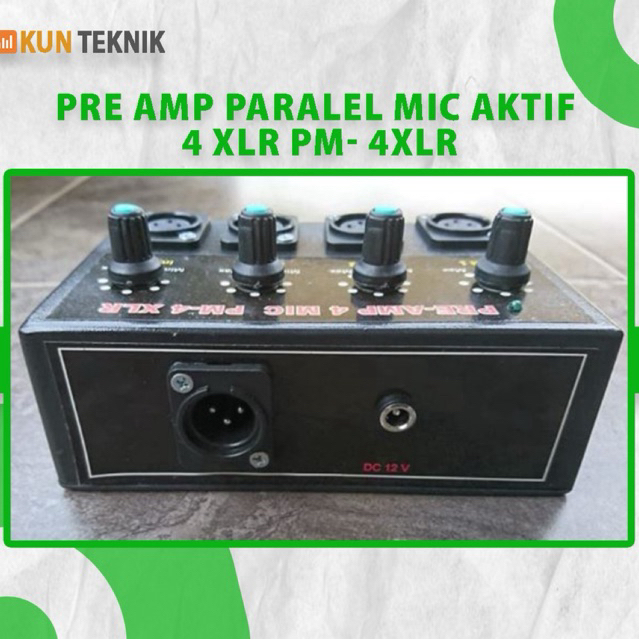 Jual PRE AMP PARALEL INPUT MIC AKTIF 4 XLR PM-4XLR | Shopee Indonesia