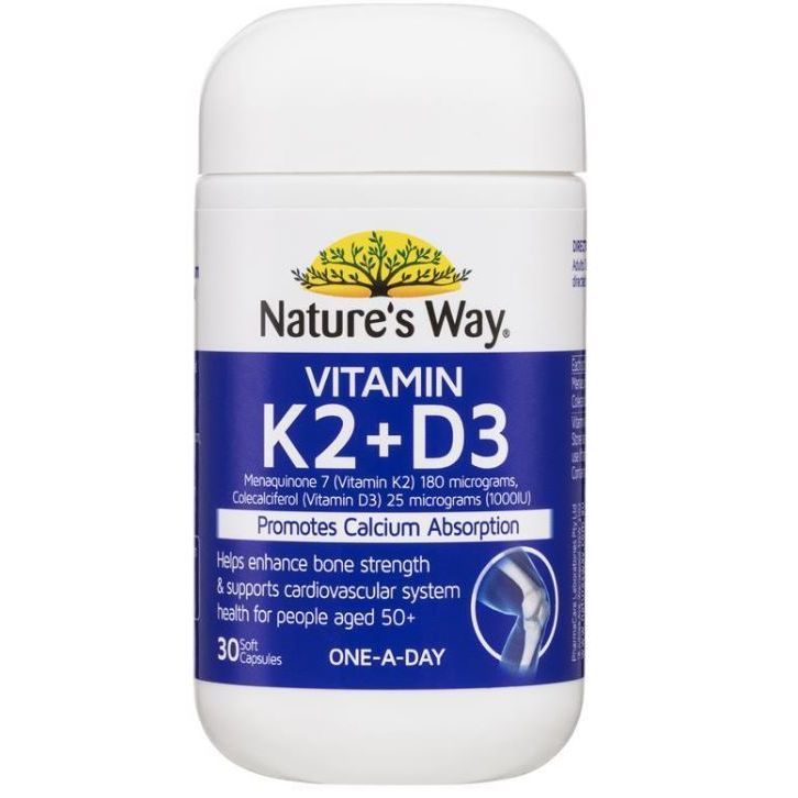 Jual Nature's Way Osteo K Vitamin K2 + D3 180mcg 30 Softgel Capsules