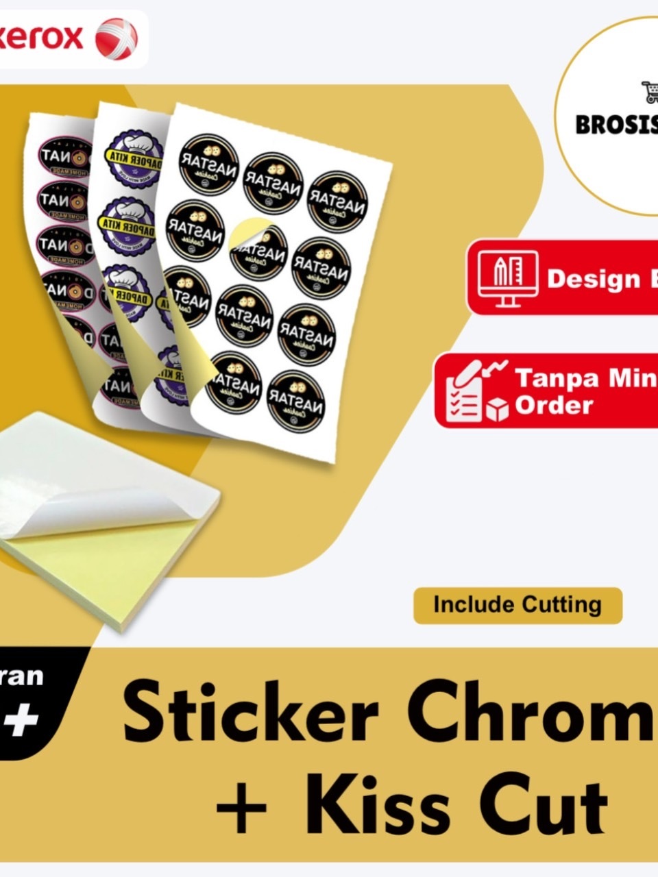 Jual Cetak Sticker A3+ Chromo / Bontak / Vinyl Termasuk Cutting - Cetak ...