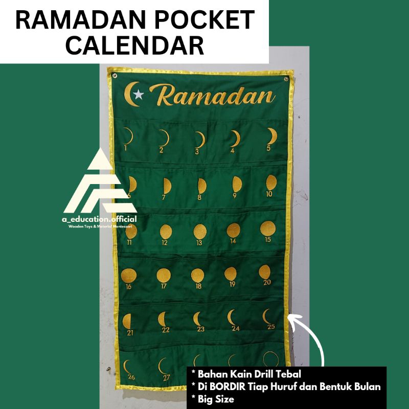Jual Aktivitas RAMADAN POCKET CALENDAR Kantong 30 hari kegiatan