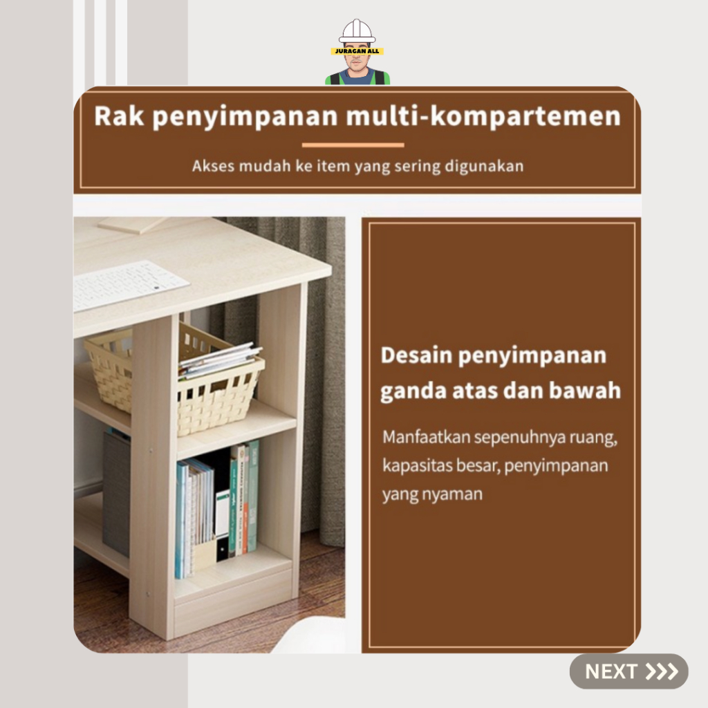 Jual MEJA BELAJAR/MEJA KOMPUTER PC/MEJA KERJA/MEJA GAMING/MEJA KANTOR ...