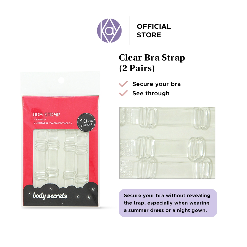 2pairs Clear Bra Strap