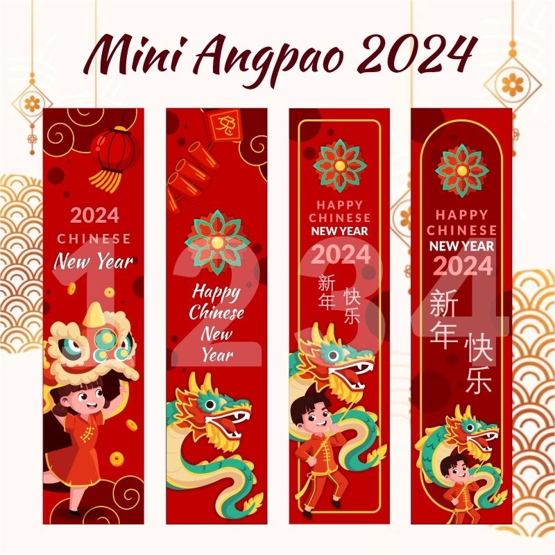 Jual Mini Angpao 10pcs | Angpao Imlek 2024 | Angpao Unik Panjang ...