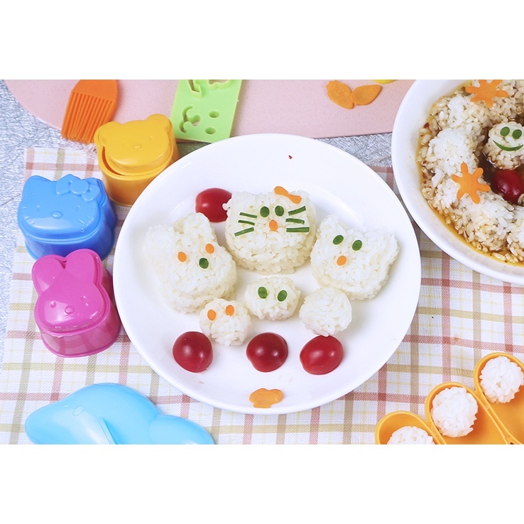Jual Cetakan Nasi Bento 3 in 1 Rice Mold Ezzy | Shopee Indonesia