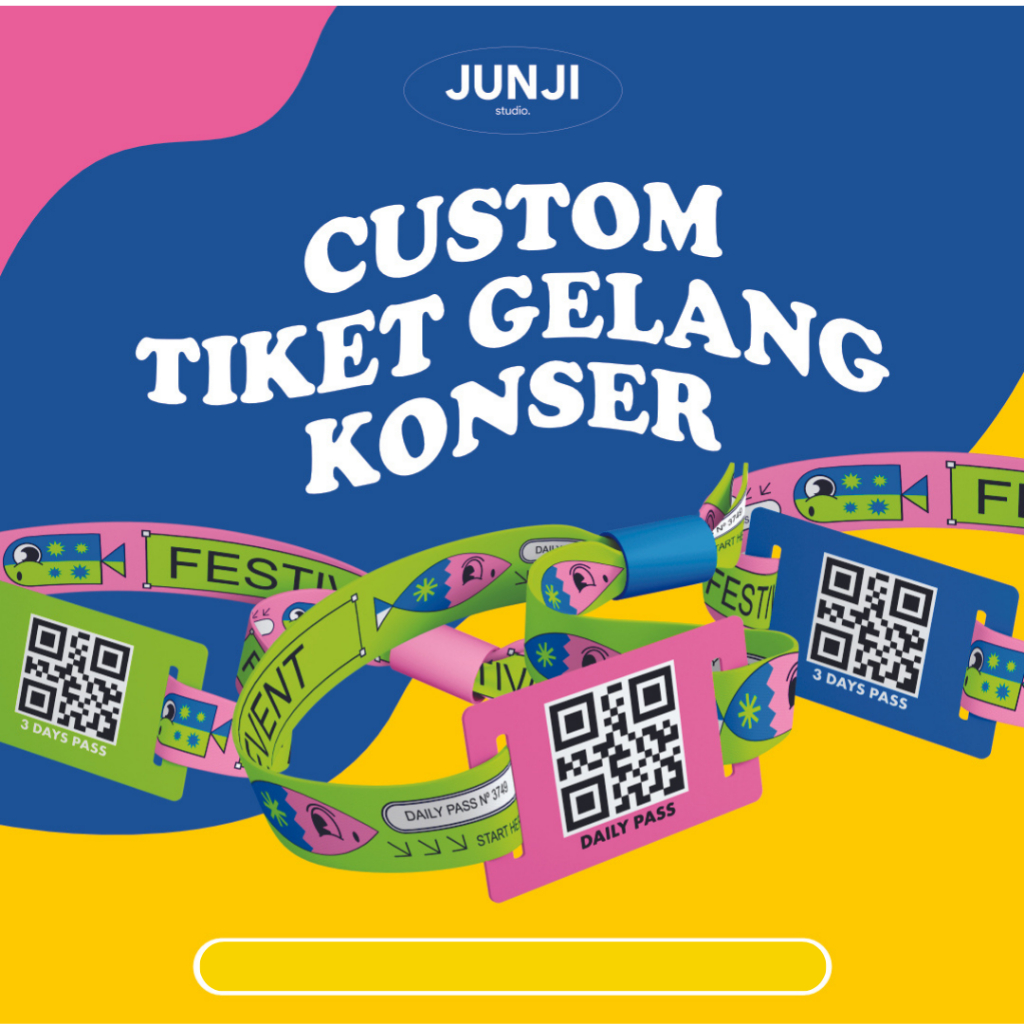 Jual Gelang Konser Kain Tiket Gelang Konser Lanyard Tiket Gelang