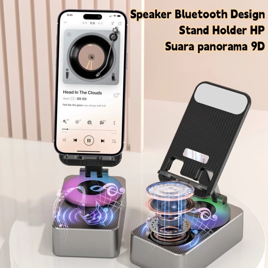 Product image Stand Holder Plus Speaker Bluetooth-  1000mAh Bass Audio WYS-2301BT 2