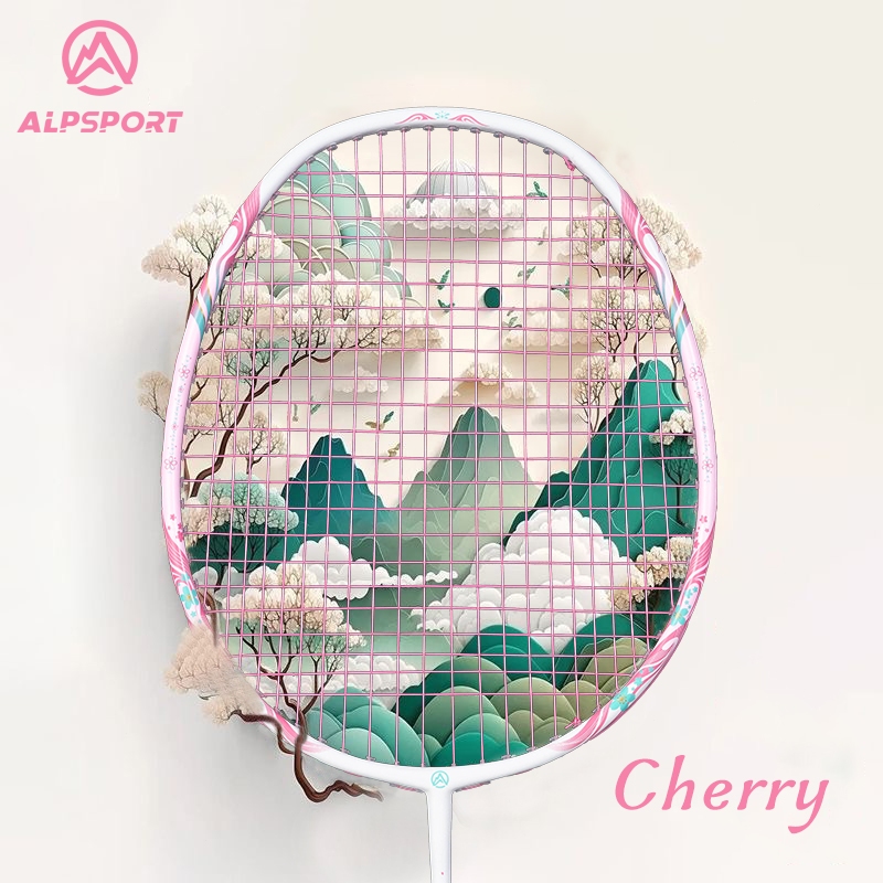 Jual ALPSPORT New Cherry Badminton Racket 100% Serat Karbon Penuh ...