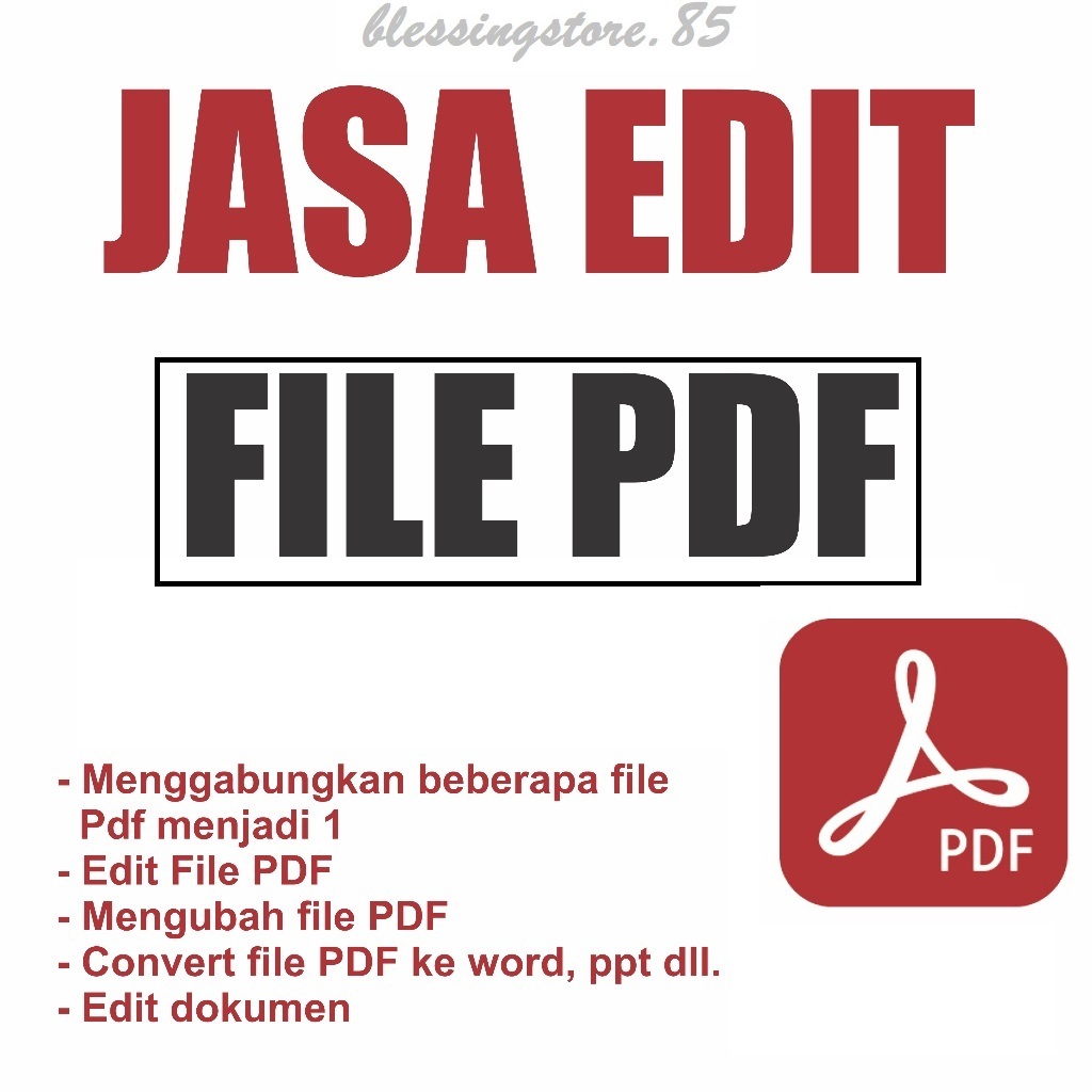 Jual Edit Dokumen File Pdf Scan Convert File Desain Ulang