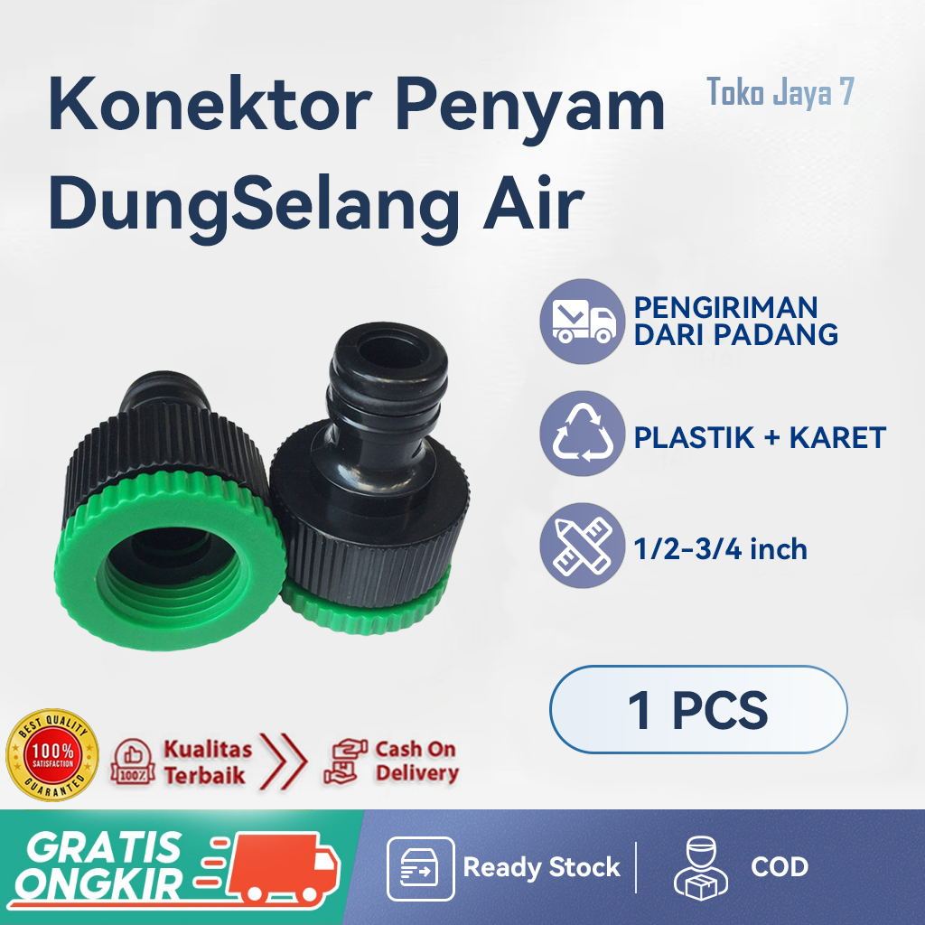 Jual Tap Adapter Konektor Inch Sambungan Kran Ke Selang Air Irigasi Terlaris Cod