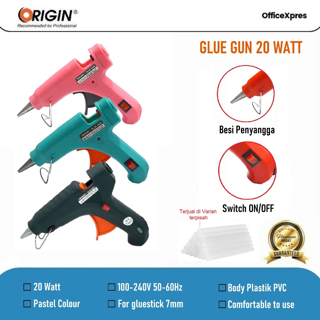 Jual Alat Tembak Lem Glue Gun Alat Lem Tembak Kecil Lem Bakar