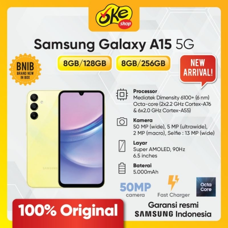 Jual Samsung Galaxy A15 5G ( 8GB/256GB ) | Shopee Indonesia