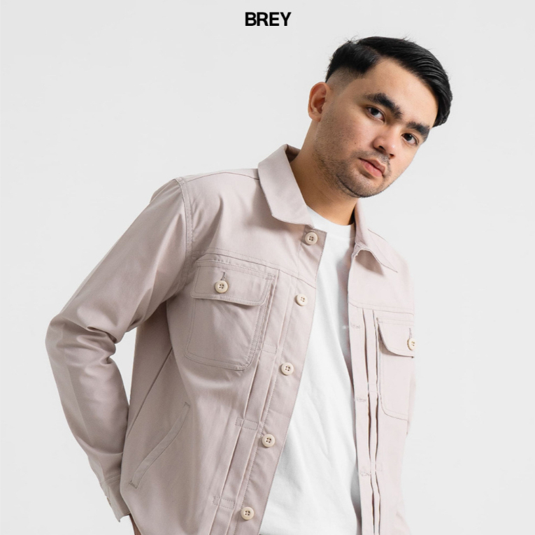 Jual BREY Jaket Pria Trucker Rex Jacket Semi Parka Casual Motor ...