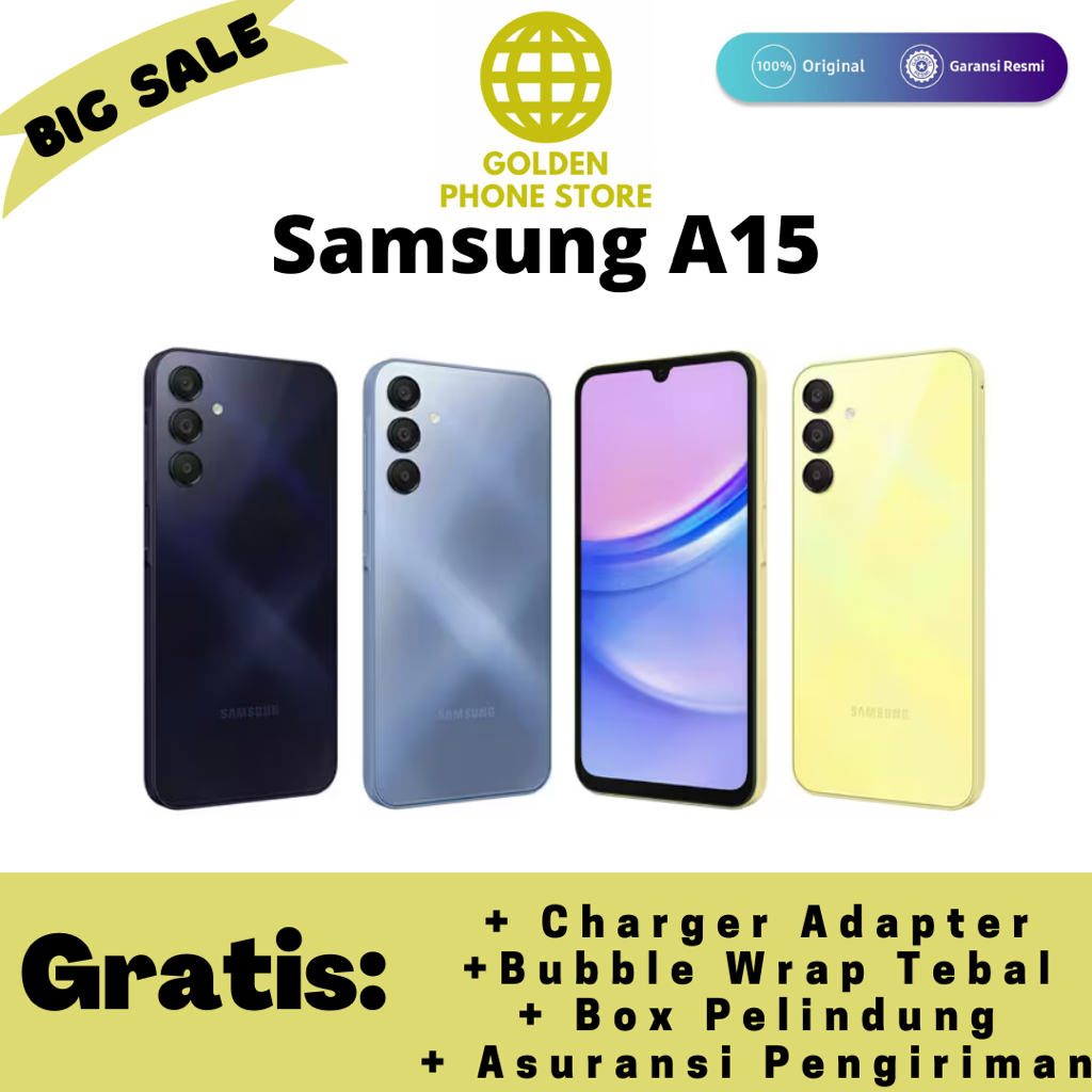 Jual Samsung Galaxy A15 8GB/128 GB - Original & Garansi Resmi Samsung ...