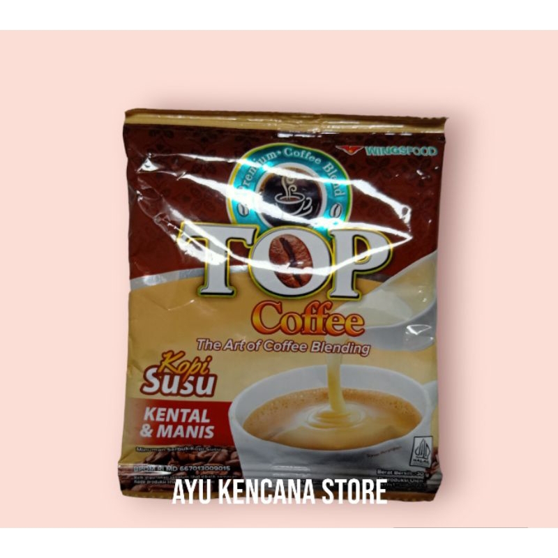 Jual Top Coffee Kopi Susu Kental And Manis Renceng Isi 12 Sachet Shopee Indonesia 