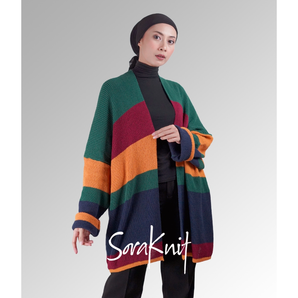 Jual Knitwear Cardigan Rajut Wanita Korea Premium Jumbo Cardi Kardigan ...
