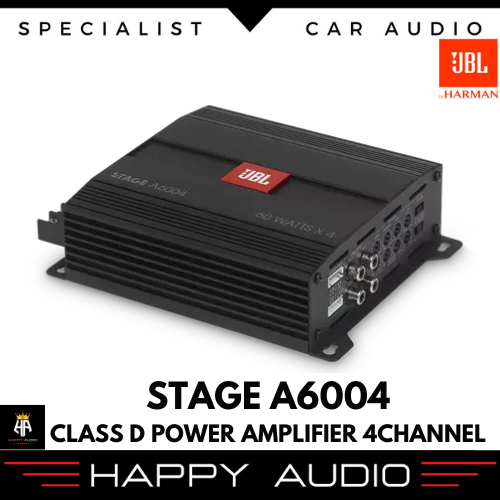 Jual Power Amplifier 4 Channel JBL STAGE A6004 Class D 60 Watt Mobil