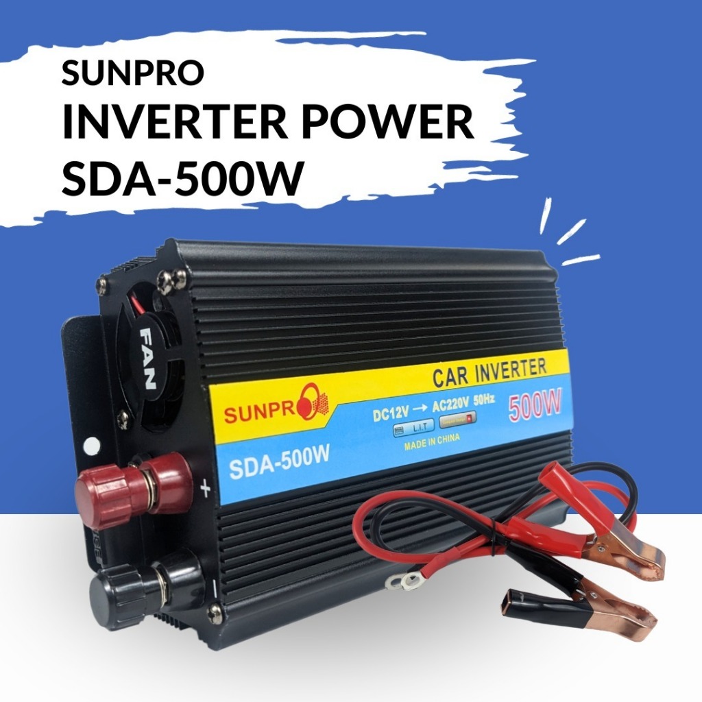 Jual Power Inverter Sunpro Sda W Pengubah Daya Listrik V V Shopee Indonesia