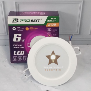 Jual Lampu Downlight Led Inbow Probest 6W 6Watt putih 2,8inch ...