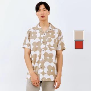 M231 Kemeja Pria Printing Hawaii Pendek 0155