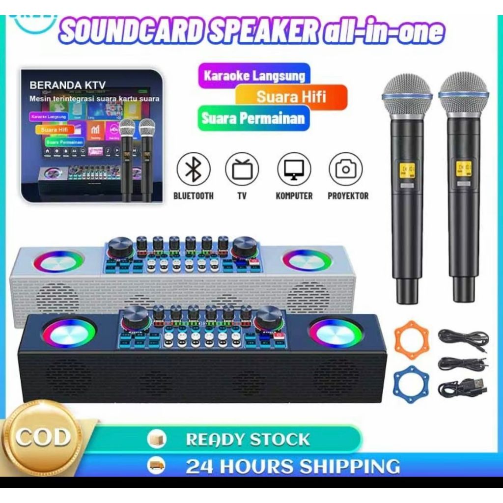 Jual SOUNDCARD SY6 SPEAKER all-in-one Bluetooth sound card with ...