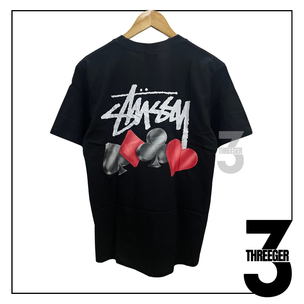 Jual Stussy Suits Tee Black Original Authentic | Shopee Indonesia