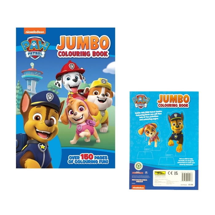 Jual PAW Patrol Jumbo Colouring Book with 150 pages Buku Mewarnai ...