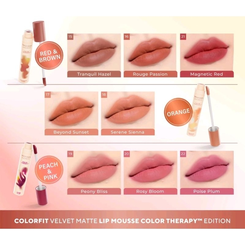 Jual WARDAH Colorfit Color Therapy Velvet Matte Lip Mousse | Shopee ...