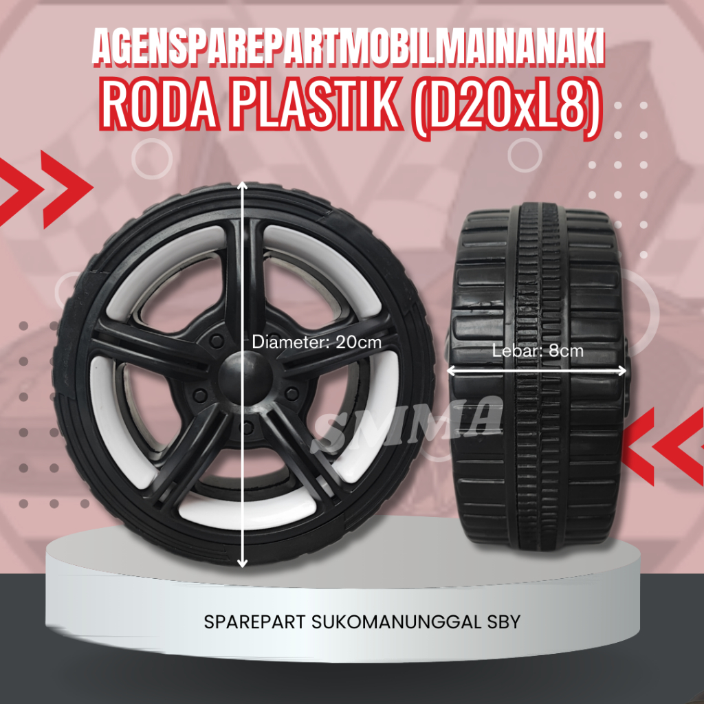 Jual ⚡Ready⚡Ban Roda Mobil/Motor Mainan Aki Bahan Plastik Anak BMW ...