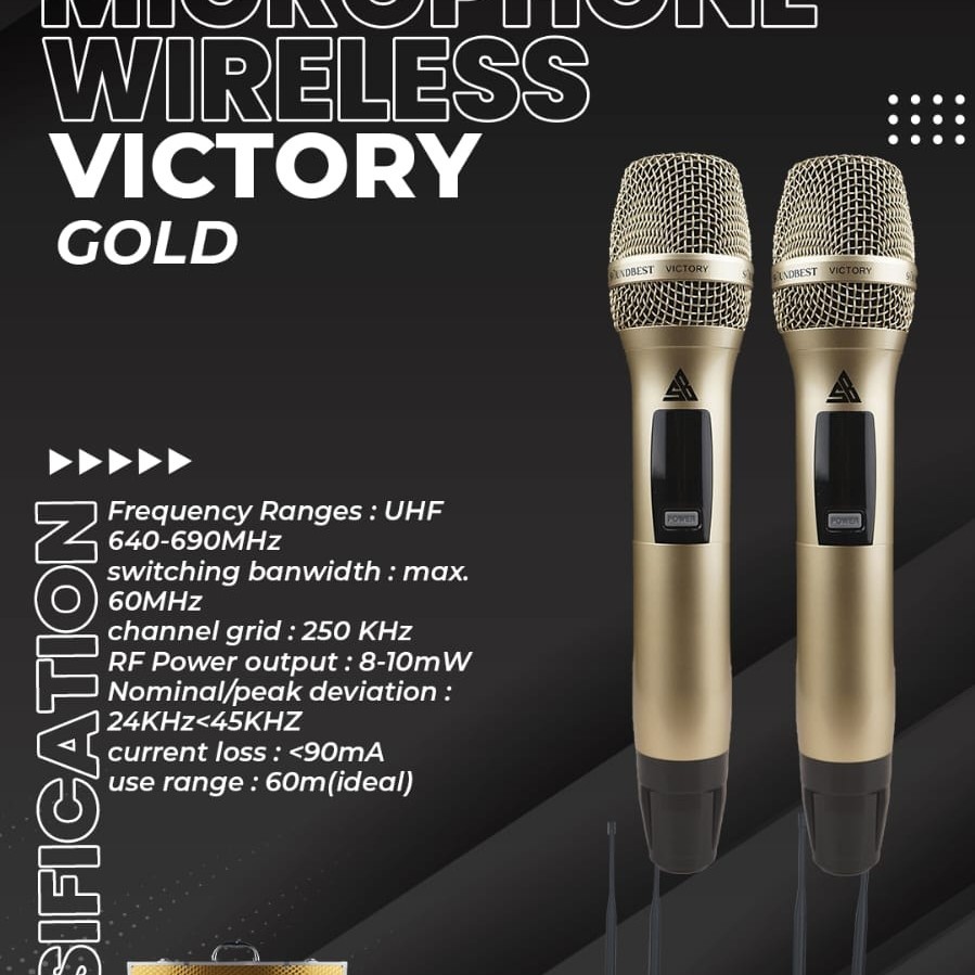 Jual Mic Wireless Soundbest Victory Microphone Handhell Original ...