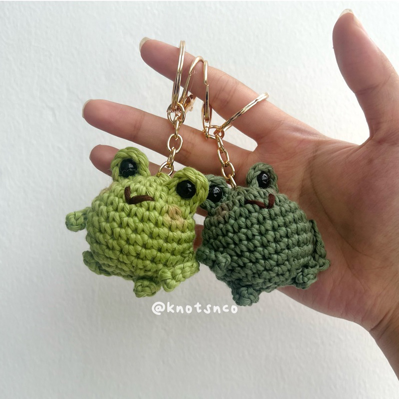 Jual Frog Crochet Keychain | Gantungan Kunci Rajut | Bag Charm | Shopee ...