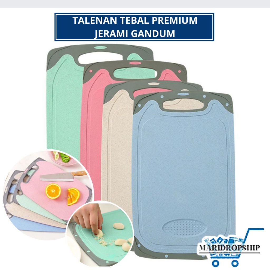 Jual Talenan Tebal Potong Daging Buah Sayur Premium Jerami Gandum Food ...