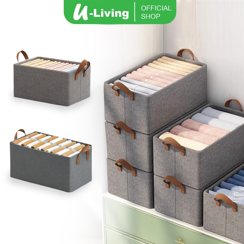 Jual U-Living Storage Box Penyimpanan Lemari Kotak Organizer Bahan Kain ...