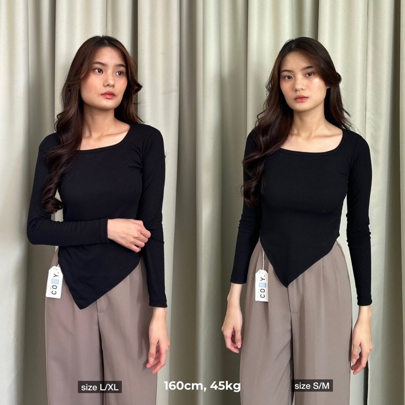 Jual SIVALI Hanni Top - Atasan Knit Wanita - Korean Top - Baju Crop ...