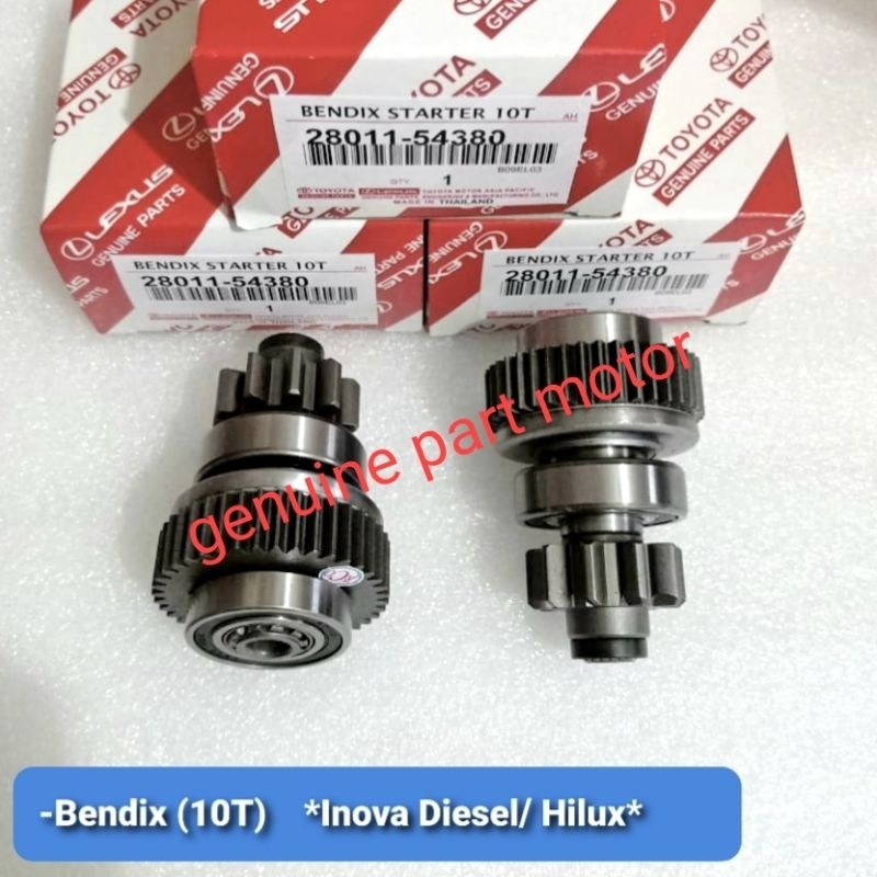 Jual BENDIX STARTER (10) INOVA INNOVA DIESEL/HILUX (28011-54380 ...
