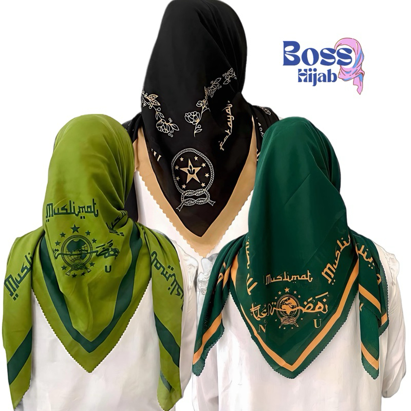 Jual Boss Hijab Segiempat Muslimat And Fatayat Nu Hijab Voal Nu