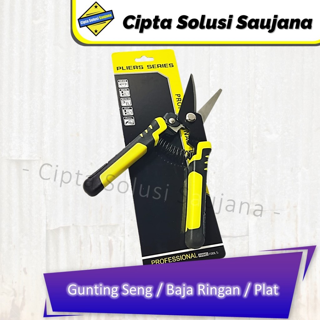 Jual Gunting Serbaguna Potong Dahan Seng Baja Ringan Holo Plat Besi Lembaran Tipis Kawat