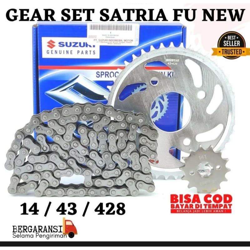 Jual Gear Set Girset Paket Satria Fu New Injeksi Sgp Shopee Indonesia