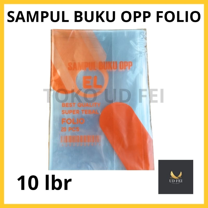 Jual 10 Lbr Sampul Buku Folio Sampul Buku Paket Sampul Plastik Buku