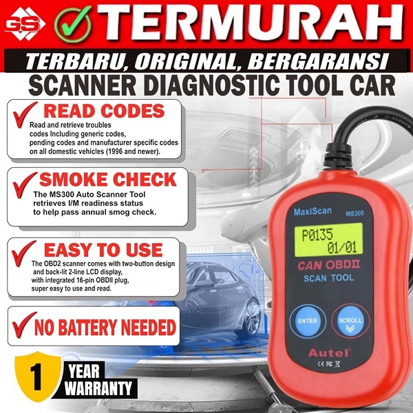 Jual OBD II Scanner Mobil Car Diagnostic Code Reader Tool | Shopee ...