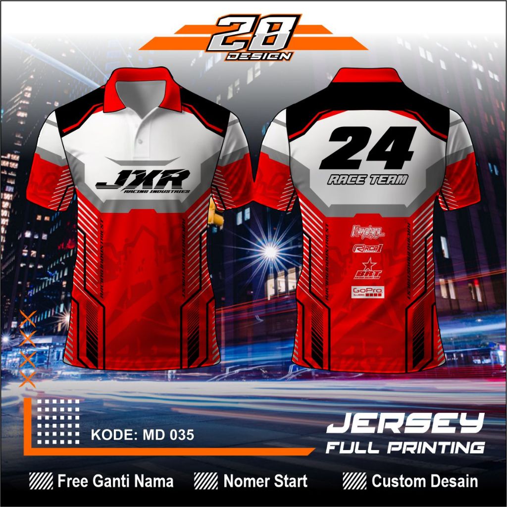 Jual Jersey Racing Keren Simple Custom Nama - Nomer ) - Jersey Nomer ...