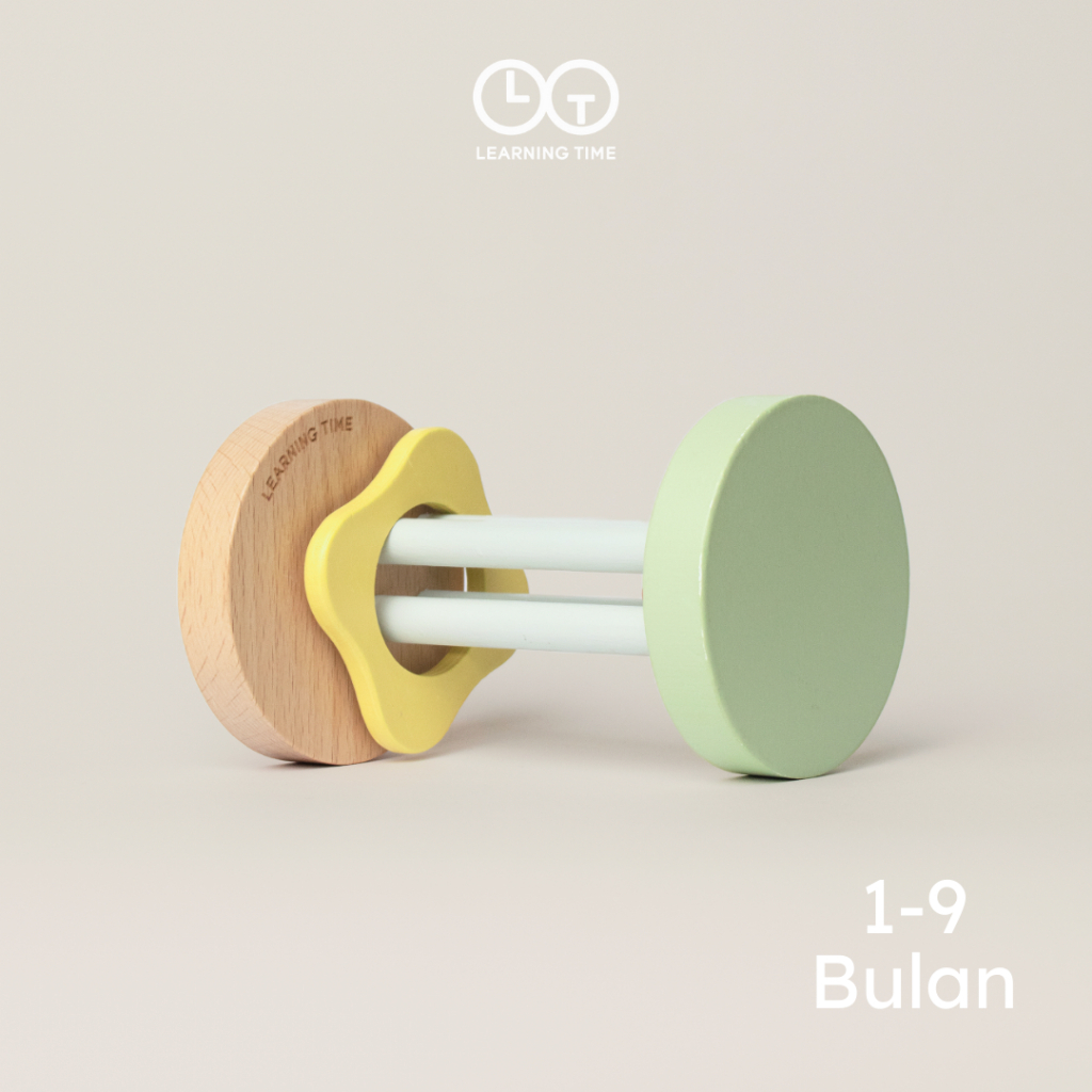 Jual Learning Time Rolling Rattle For Tummy Time - Mainan Kayu Bayi ...