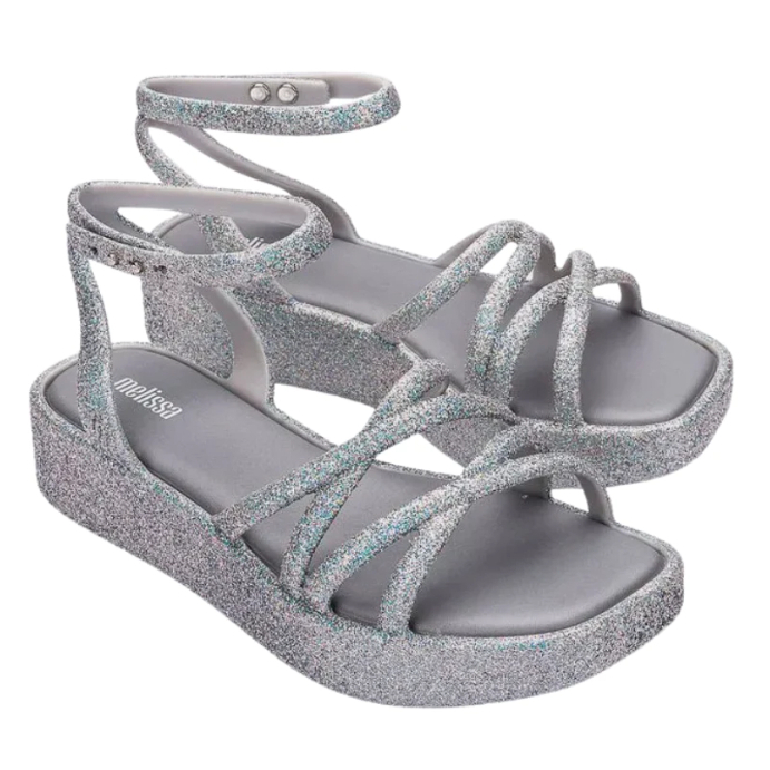 Jual Melissa Debbie Glitter AD Holographic Glitter/Grey | Shopee Indonesia