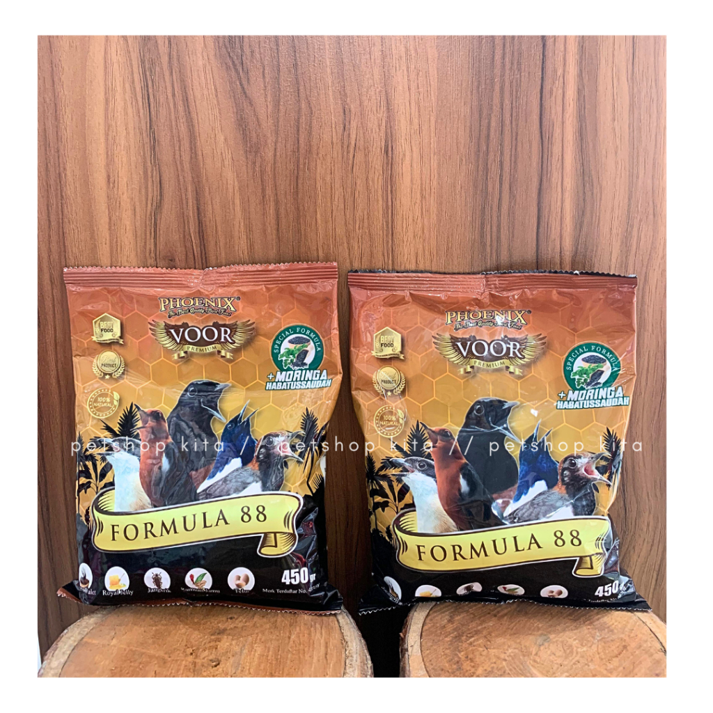 Jual Voer Formula 88 Phoenix Pakan Makanan Pur Burung Murai Batu Beo ...