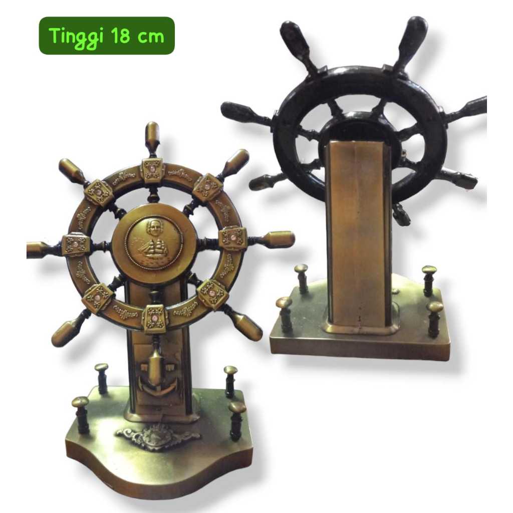 Jual Miniatur Pajangan Kemudi Stir Setir Kapal Napoleon | Shopee Indonesia