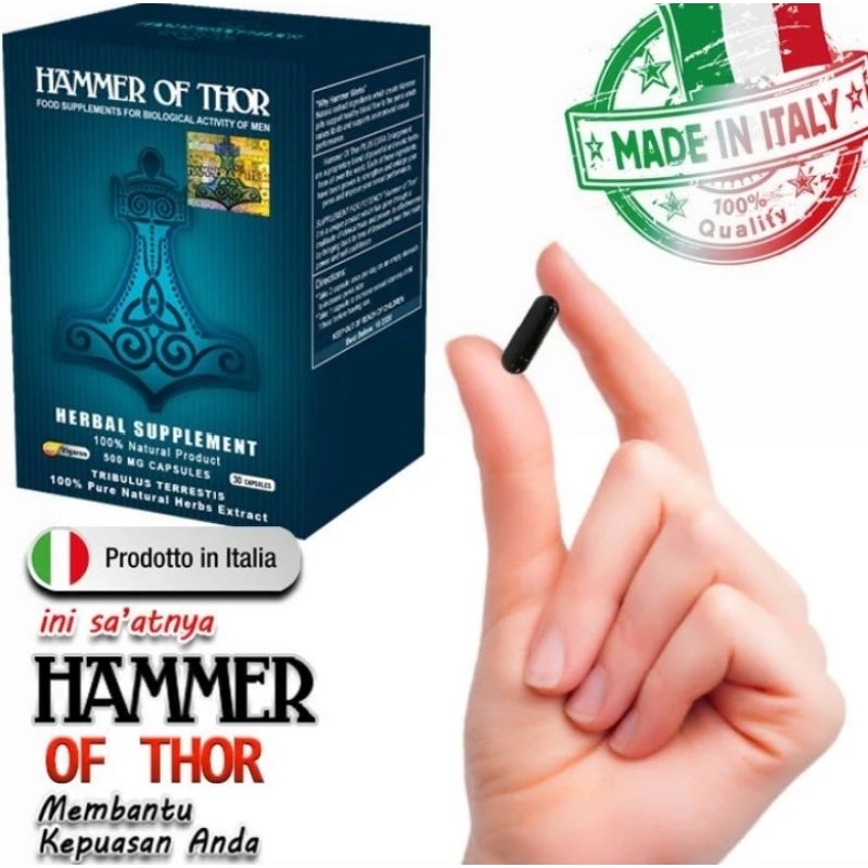 Jual Hammer Of Thor Asli Original Hitam Genuine Validasi Resmi Italy