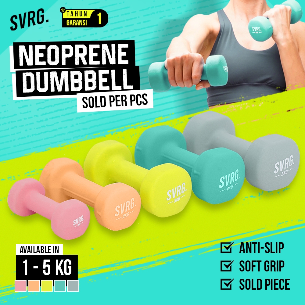 Jual The Republic of Svarga Neoprene Dumbbell 1KG Dumbell Barbel