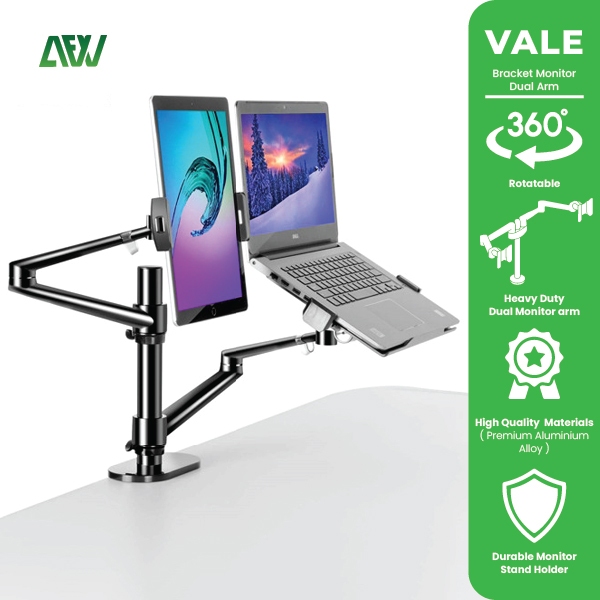 Jual VALE Bracket Monitor TV LED Desk Mount Braket Stand Laptop Stand ...